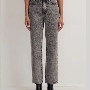 Madewell The Perfect Vintage Straight Jean Black Wash NWT
